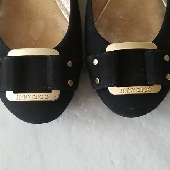 Jimmy Choo Morse Suede Flats Size 38.5 - Picture 2 of 8
